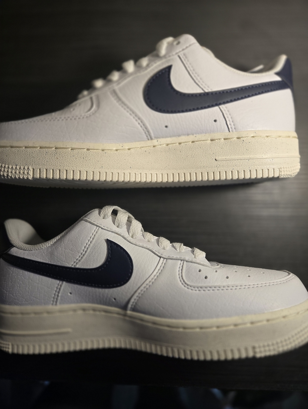 Nike Air Force 1 07 NN White Obsidian Womens 7 Sneakers NWT - Picture 2 of 10